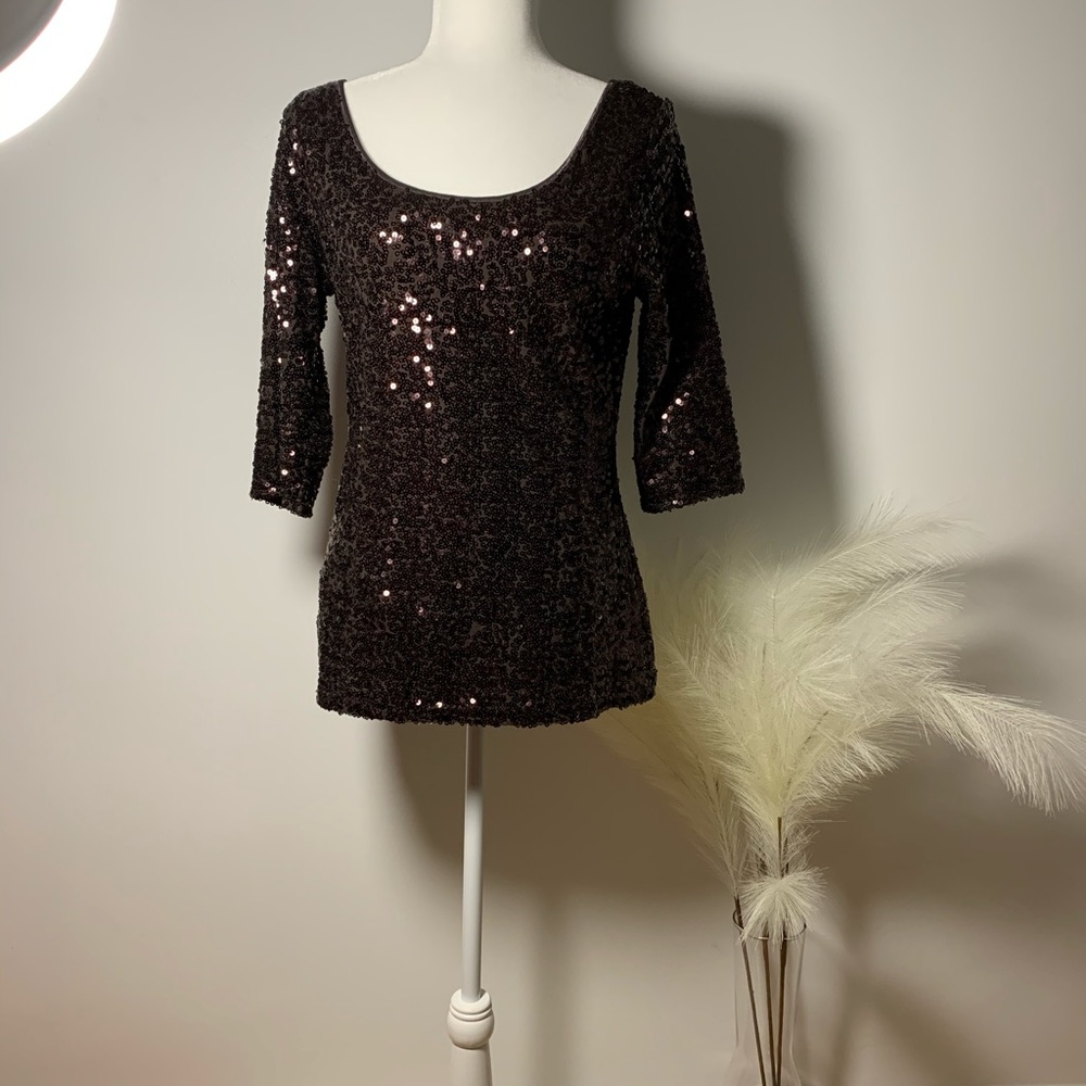 Banana Republic sequin top, size M